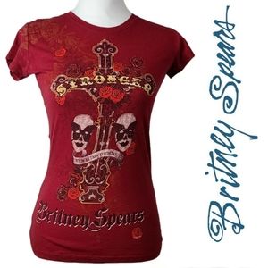 Vtg Britney Spears Stronger Than Yesterday Concert T Shirt